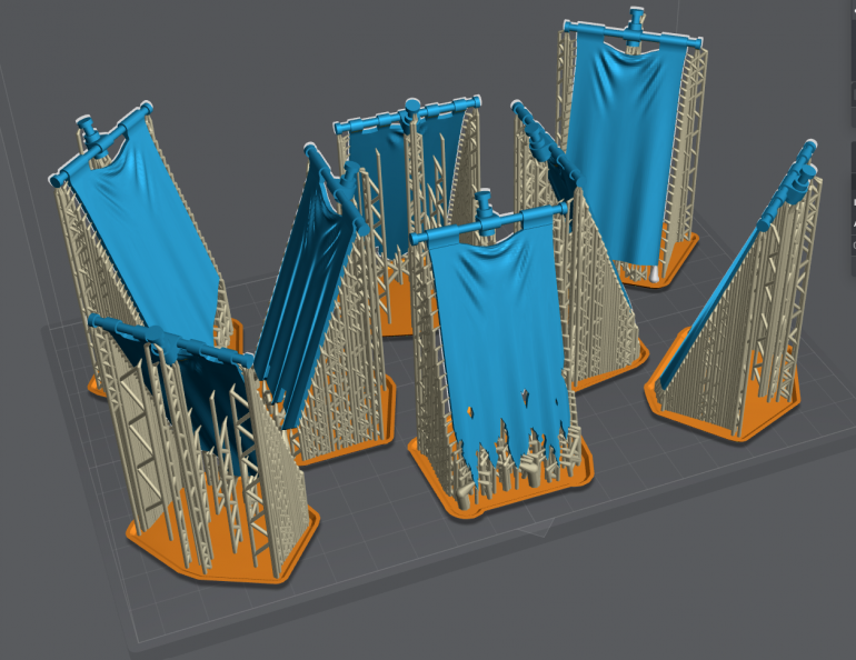 Lychee screen after supports are complete, ready for slicing and printing!