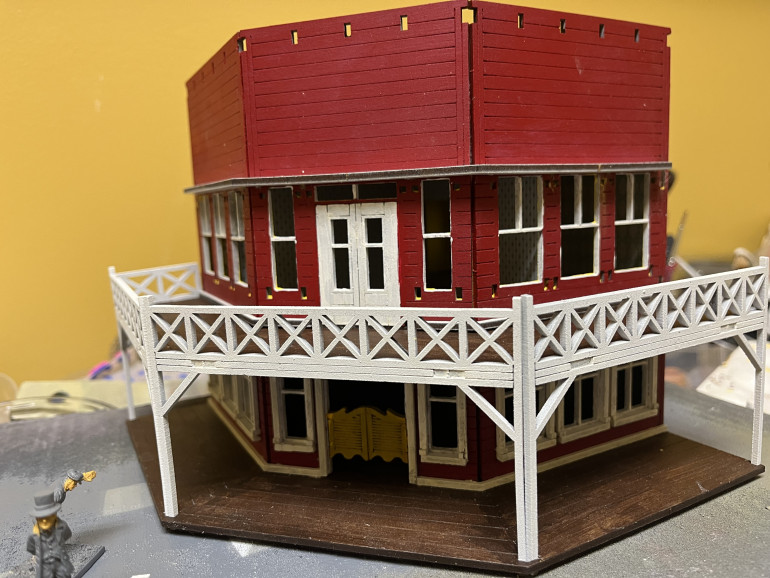 Still have a lot of window details to finish but this is a pretty good representation of what the final form will be.