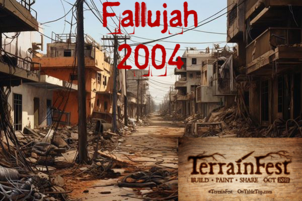 Terrain Fest 2023 Battle of Fallujah 2004 table build