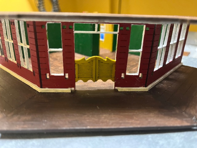 The walls are in place and now I need to frame out all the windows.