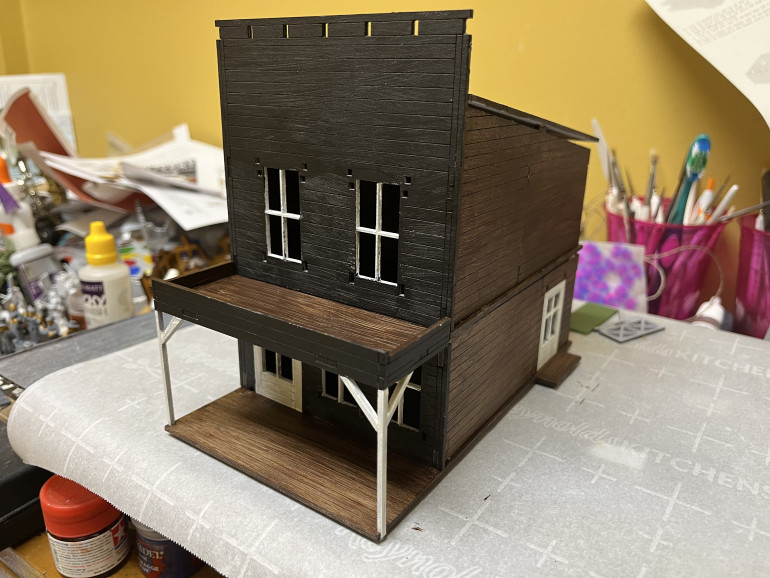 Quick mockup to show roughly how it’ll look when done. Still need to add window details and clean up a few rough spots.