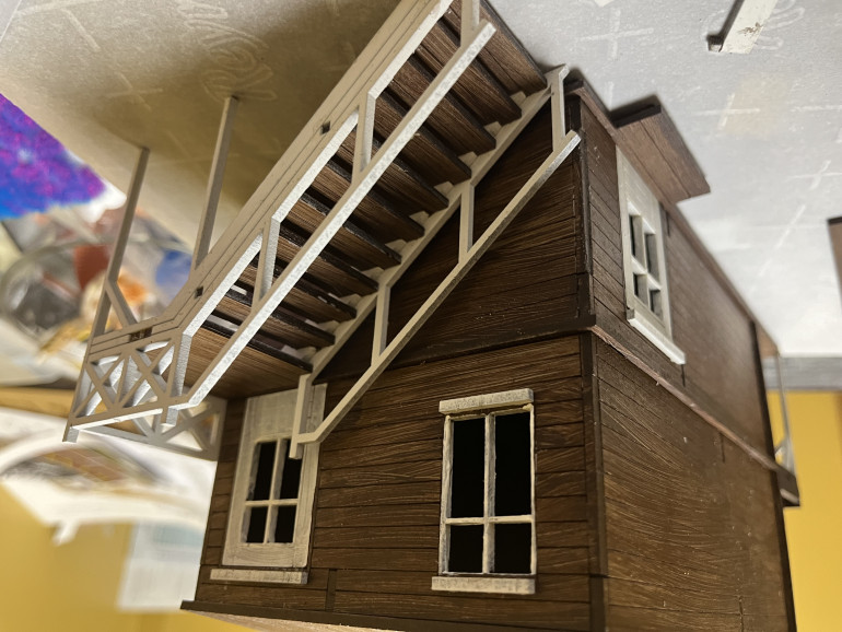 Stairs in place. They’ll also get their own base and will be a separate subassembly.