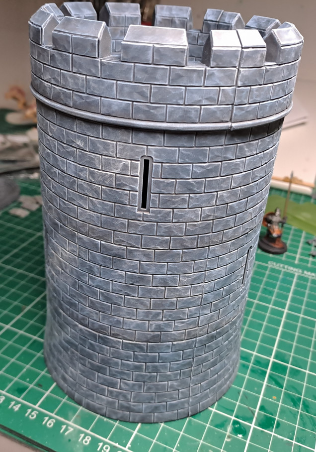 The finish painted tower