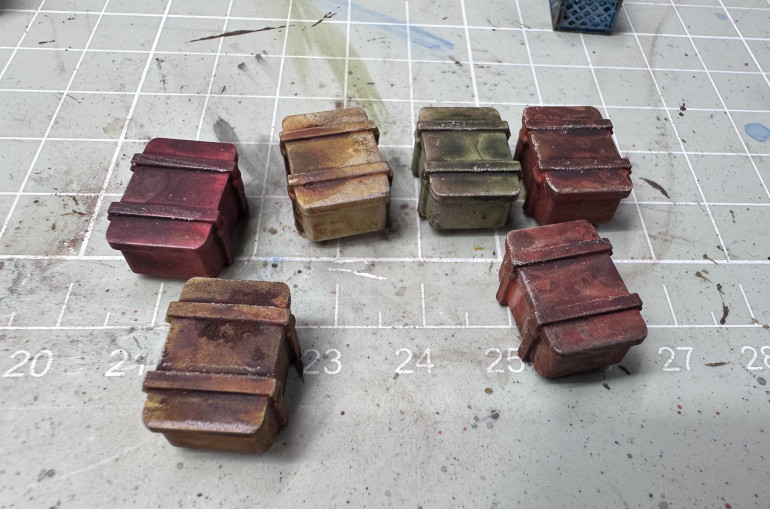 Weathering boxes and crates