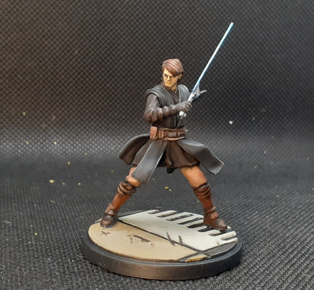 Anakin, I managed to snap his light sabre so replaced it with .3mm brass rod 