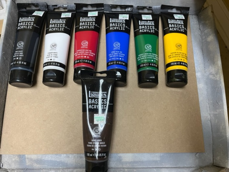 These basic colors should be more than sufficient to blend into any colors I want.