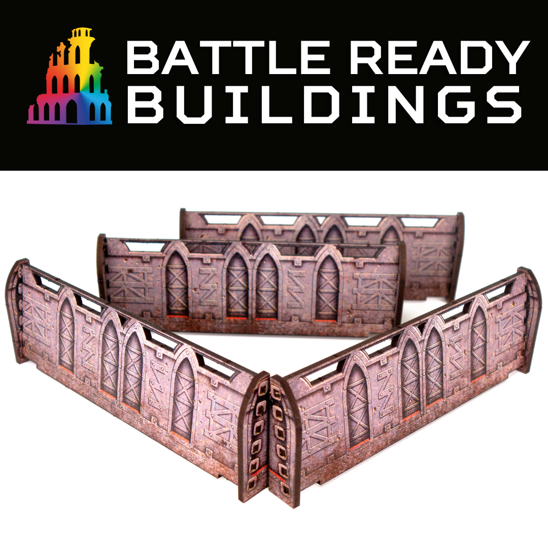 Battle Ready Buildings Walls - Chromacut Studio