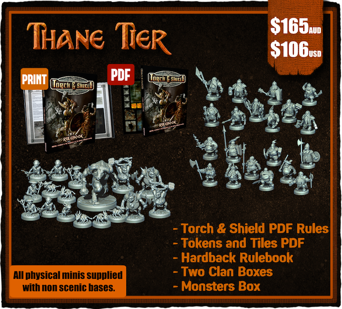 Thane Tier Pledge - Torch & Shield