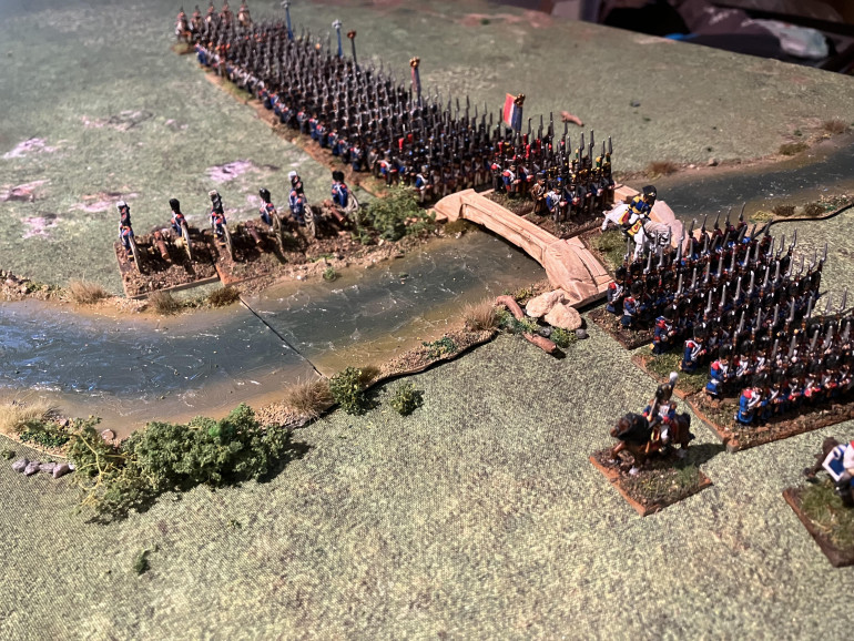 Napoleon crossing a bridge 15mm (or something)