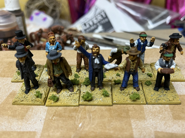 Here’s everyone after a matte varnish. 