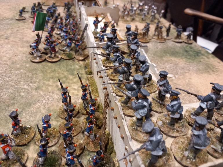 Only the new Orleans volunteers remain intact on the walls butbits not enough to stop the Mexiczn army from claiming victory. All they need to do now is hunt down the survivors.