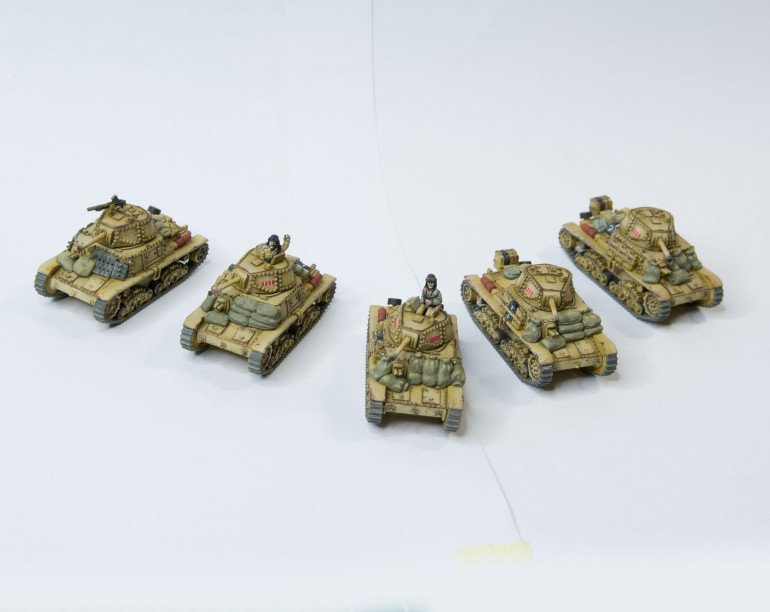 M14/41 tanks with the formation commander