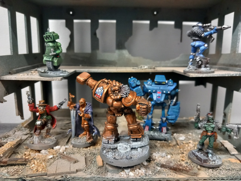 With news of the new ABC warriors game coming I thought I'd dust off my old foundry minis. With the volgan war I wS hoping for so e human troops like the ones from some of the older stories but that kooks unlikely. Hammerstein was a prototype fighting alongside humans until they mass produced the guys we see in the core box. They seem to be concentrating on more modern versions of the stories. With slaine I was hoping for cythrons but I doubt we will see anymore. My hope with the warriors is that it could lead to nemesis the warlock which 40k borrowed a lot from. Personally I'd like Bad Company in miniature form.