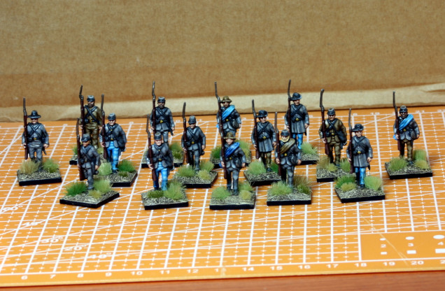 The last 15 linemen. With these I have painted over 195 infantry and cavalry!