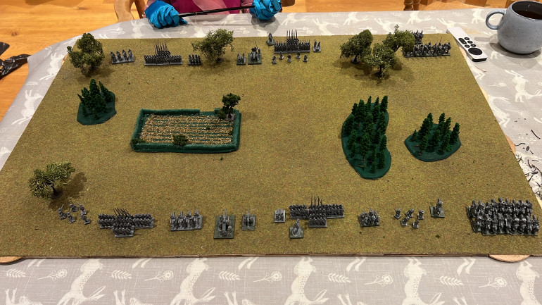 This board is 3 foot by 2 foot. I’ve recieved wargames illustrated with the free ECW epic sprue from warlord. I bought one extra and a cannon sprue. Split the strips in half and am playing 28mm games using cm instead of inches. This board is now a 8x5 foot equivalent. I’m very surprised it has worked but I don’t know why I’m surprised. There is some kind of hobby mental block sometimes, I’ve gotta have x cos it’s official etc etc. you really don’t. I’ve made this in 3 evenings at about 1.5 hours an evening. The magazines, extra sprue and railway trees cost me £46 in total. That’s quite cheap compared to this in 28mm scale. We are having fun too. The icing on the cake is it only takes 10 minutes to set up or pack away. Not ages, so I can have a quick game on the fly of kings of war or hail Caesar or pike and shotte. Play through a scenario to see if it’s worth the effort setting it all up in 28mm for a wider audience. I think I will just spray them one colour. Blue team and red team kind of thing. 