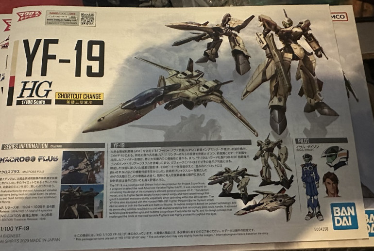 Macross Plus High Grade 1/100 YF-19 Valkyrie