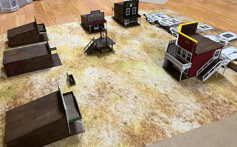 Our town so far. Back right corner is where our new Dentist’s office is.