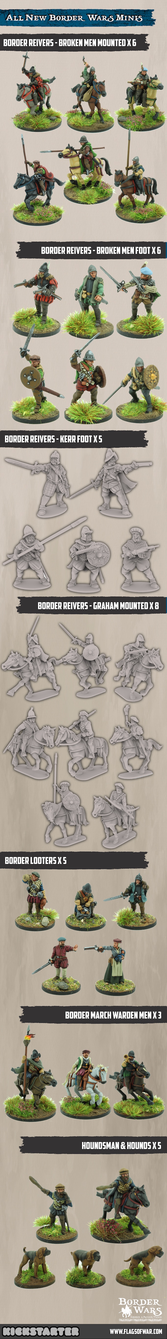 All New Border Wars Miniatures - Flags Of War