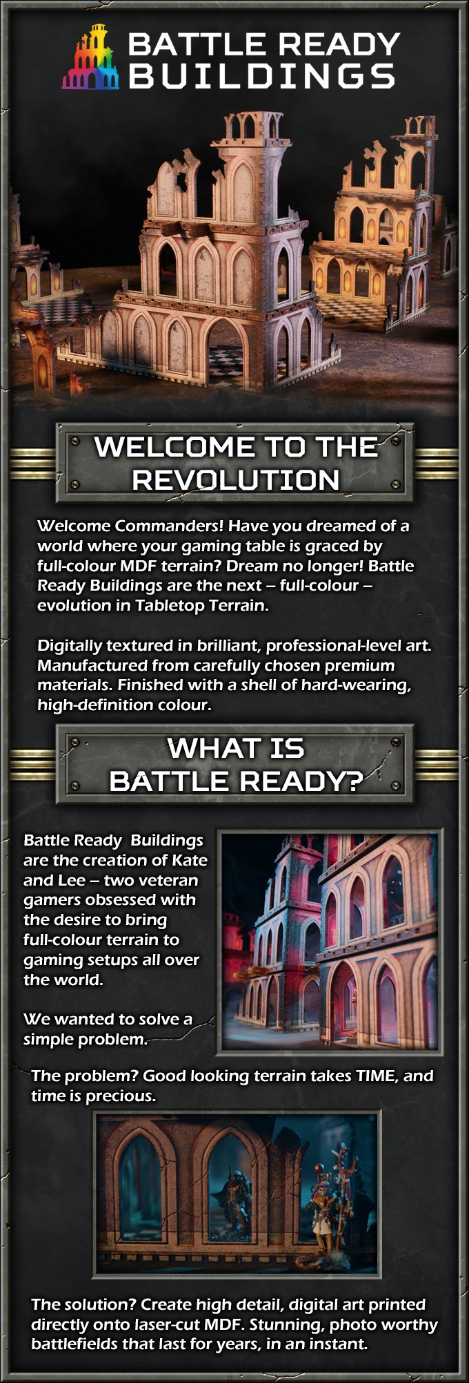Battle Ready Buildings Kickstarter - Chromacut Studio