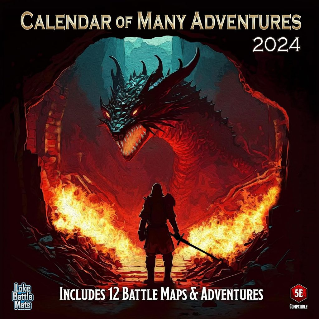 Quest With Loke BattleMats’ Calendar Of Many Adventures 2024