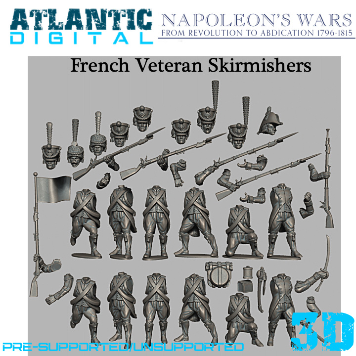 French Veteran Skirmishers - Wargames Atlantic