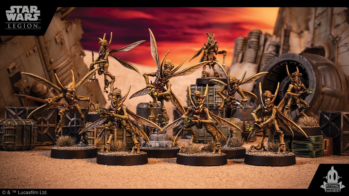 Geonosian Warriors Squad Pack Miniatures - Star Wars Legion