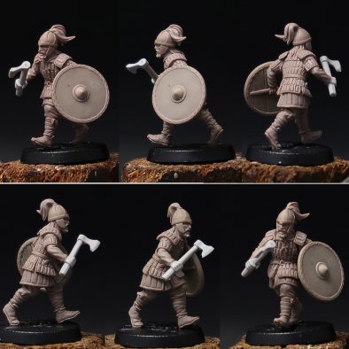 Miniatura Brother Vinni Raider Postapoc Para Juegos De Mesa RPG Y Wargames - Color Gris
