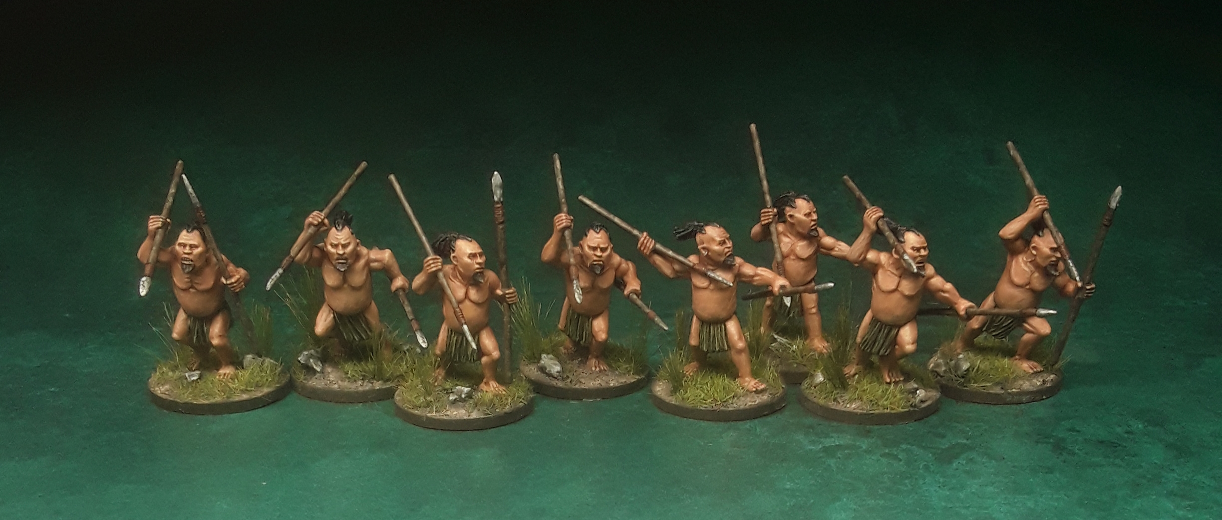 Woses With Spears - Ragnarok Miniatures
