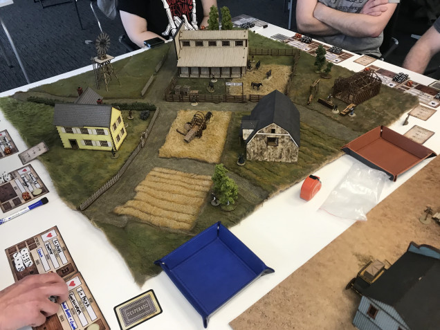 And finally 28mm farmstead for What a Cowboy recently played with work friends.