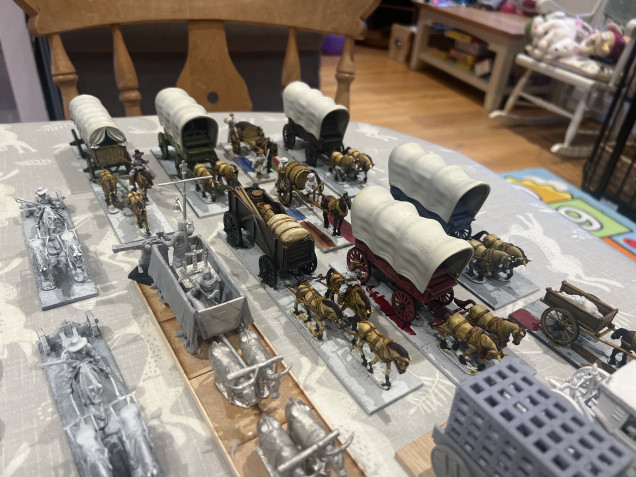 The wagon train, so far….