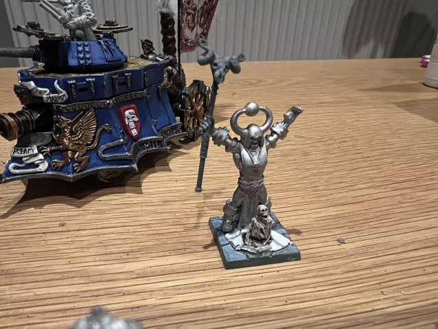 Dungeon enemy No.1! Skeletor, in metal, on a square d-saga base!!!!!