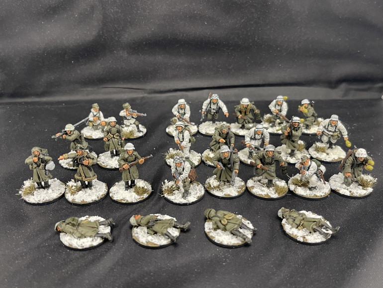 proof of 3 squads being painted in the Christmas period