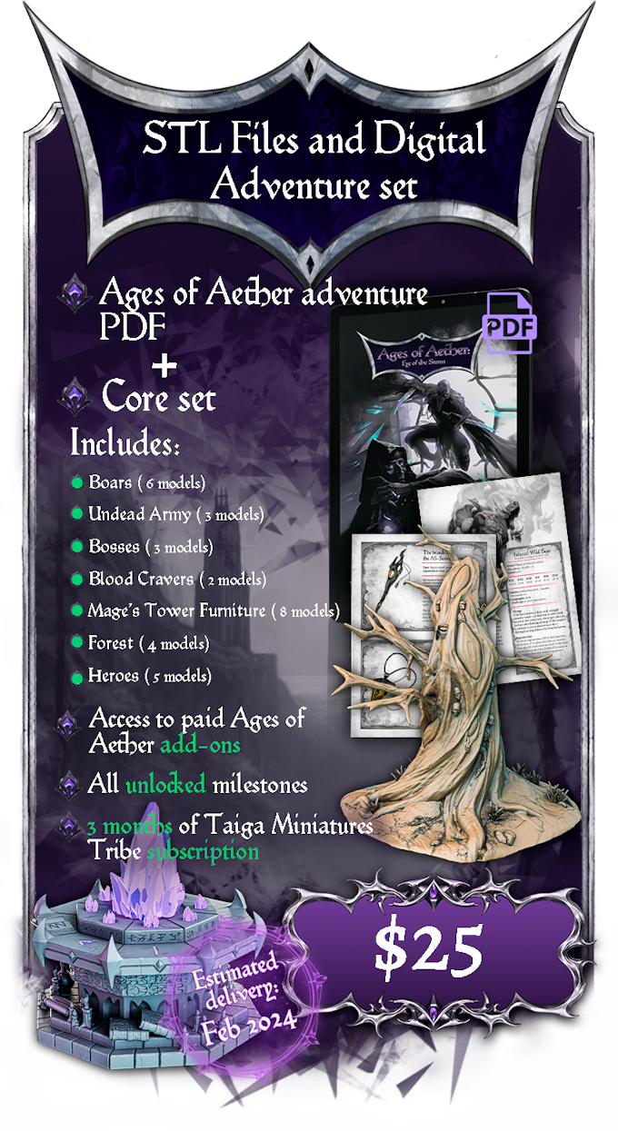 STL Files & Digital Adventure Set - Ages Of Aether