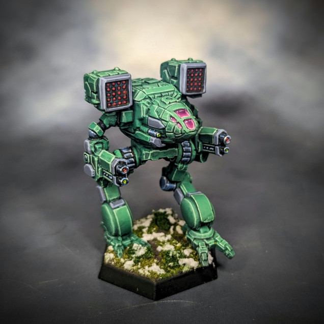 The Clan Jade Falcon Star is finished. From the Alpha Strike box.