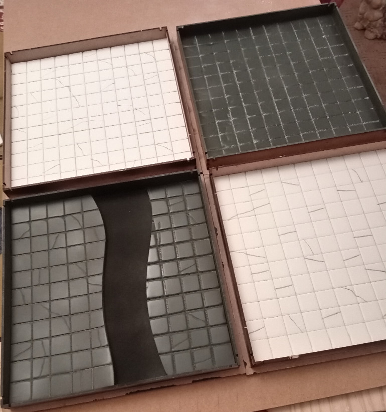 Four tiles started... lots more to go.