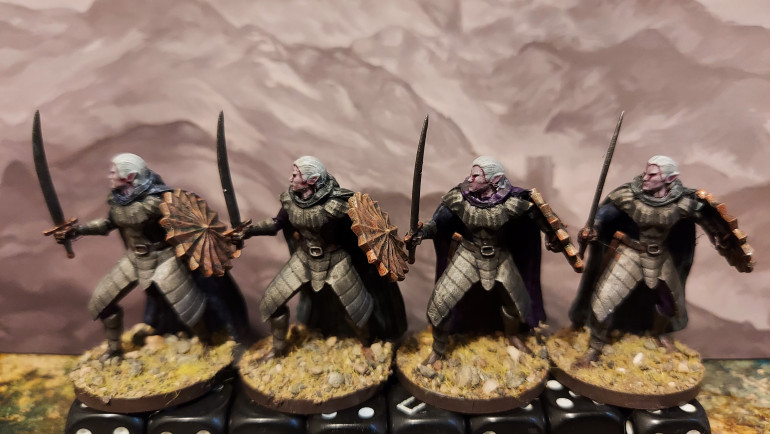 Finished drow warriors