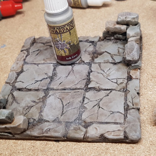 Painting a Tiled Dungeon Room