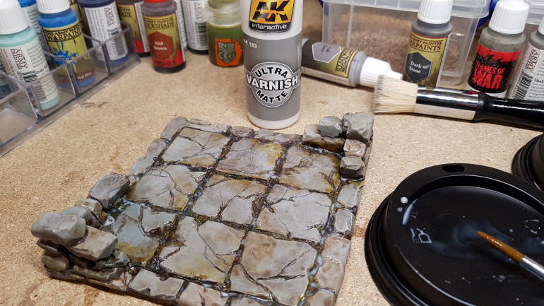 Painting a Tiled Dungeon Room