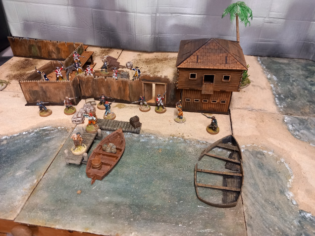 I just posted this scenery in my rebels and redcoats project but I thought I'd post it here as well to show it being used for a different game. Thanks to on tabletop for the vouchers from terrainfest 