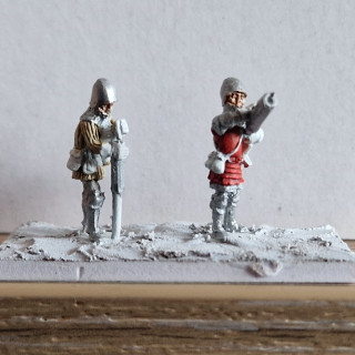 Spearmen and Handgunners, adding in a bit of colour