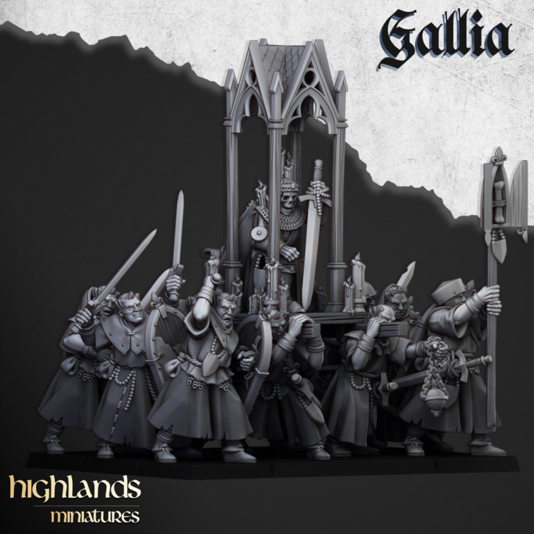 Highlands Miniatures Grail Pilgrim Proxies that were part of the inspiration