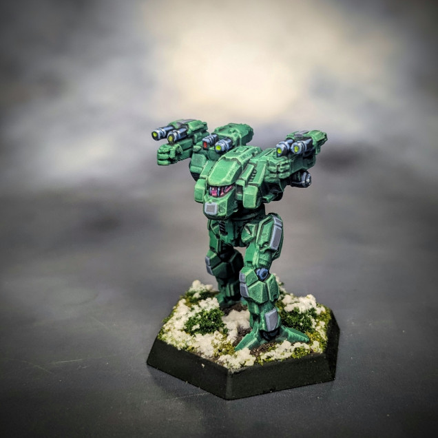 The Clan Jade Falcon Star is finished. From the Alpha Strike box.