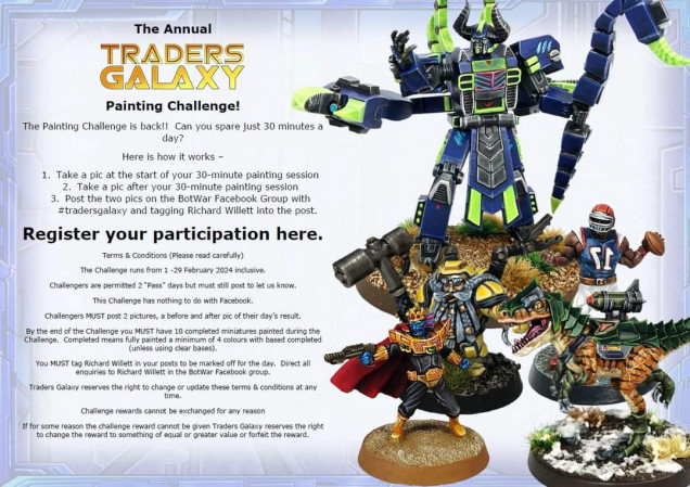 This year's painting challenge flier