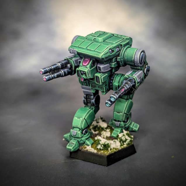 The Clan Jade Falcon Star is finished. From the Alpha Strike box.