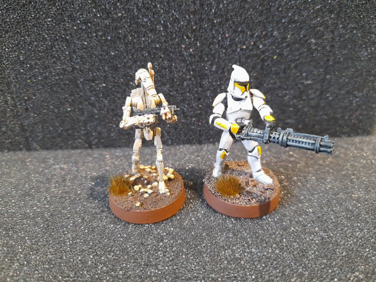 Basing and One droid down