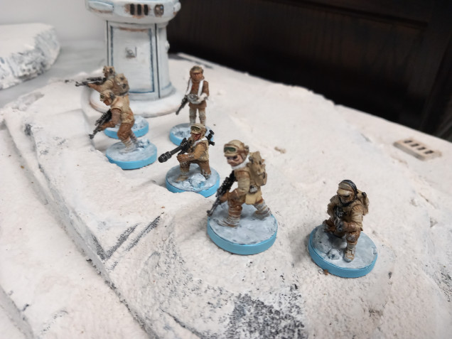 There are some great 3D prints available for star wars and I've been printing minis from Darkfire designs. They had a large Hoth selection so I've started by rebasing my original minis with printed snow bases