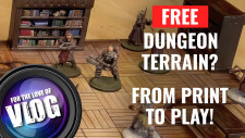 Free Terrain For Your Dungeons! How To Get It Printed & Painted Quickly