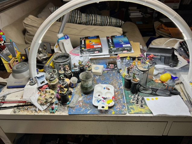 Amazing what I can get done with only a small part of the desk available.  Be nice to see what I can get done with a bigger percentage of usable desk.