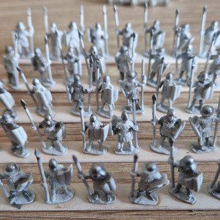 Militia spearmen - chainmail and armour - GW Chainmail