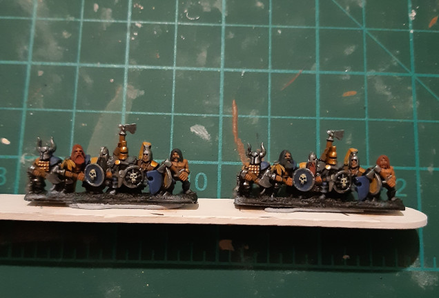 Basecoats done. Fairly poor lighting on this photo, but you get the general idea